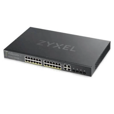 Kapcsoló Zyxel GS192024HPV2-EU0101F 24x RJ-45 10/100/1000 Mbps 4x RJ-45/SFP 375 W PoE+