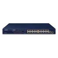 Kapcsoló Planet FGSW-2511P 24x 100Mb 1x RJ-45/SFP 190 W PoE+