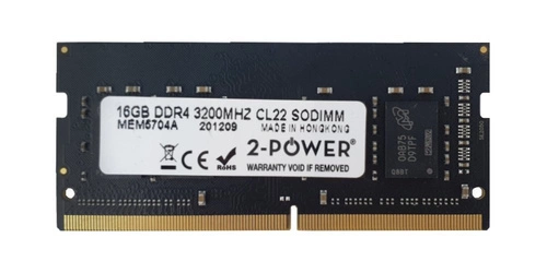 RAM memória 1x 16GB 2-POWER SO-DIMM DDR4 3200MHz PC4-25600 | MEM5704A