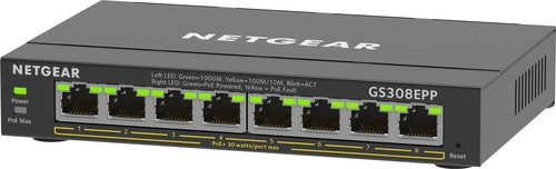 Kapcsoló Netgear GS308EPP-100PES 8x 1Gb 123 W PoE+