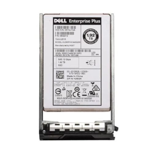 SSD Merevlemez DELL 1.92TB 2.5'' SAS 12Gb/s Y2M2R