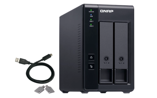 QNAP TR-002 2x SSD | HDD 3,5” bővítőegység