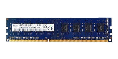 RAM memória 1x 8GB Hynix NON-ECC UNBUFFERED DDR3 1600MHz PC3-12800 UDIMM | HMT41GU6BFR8C-PB