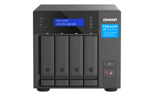 NAS-kiszolgáló QNAP TVS-h474-PT-8G 4x SSD | HDD SATA 8GB RAM