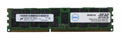 RAM memória 1x 16GB DELL PowerEdge & Precision Workstation DDR3 1600MHz ECC REGISTERED DIMM | SNP20D6FC/16G