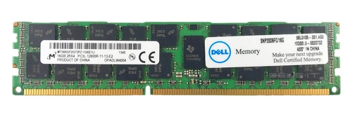 RAM memória 1x 16GB Micron ECC REGISTERED DDR3 1600MHz PC3-12800 RDIMM | MT36KSF2G72PZ-1G6