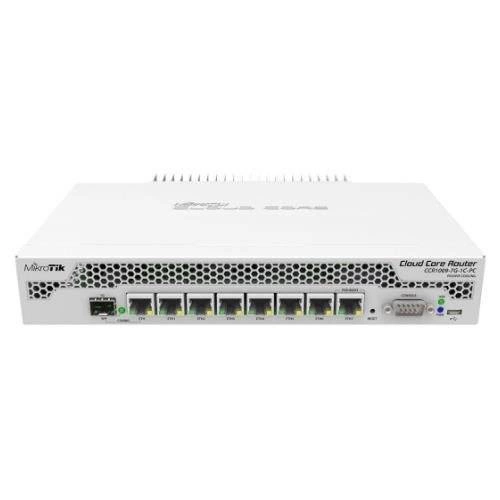 Routerek Mikrotik CCR1009-7G-1C-PC 7x RJ-45 10/100/1000 Mb/s 1x Gigabit RJ45/SFP combination ports 