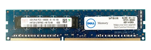 RAM memória 1x 4GB Hynix ECC UNBUFFERED DDR3 2Rx8 1333MHz PC3-10600 UDIMM | HMT351U7BFR8C-H9