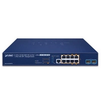 Kapcsoló Planet MGS-6320-8HP2X 4x 1Gb | 4x 2.5Gb 2x SFP+ 240 W PoE++