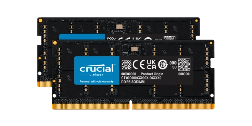 RAM memória 64GB kit (2x 32GB) Crucial SO-DIMM DDR5 4800MHz PC5-38400 | CT2K32G48C40S5