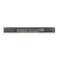 Kapcsoló Zyxel GS2220-28HP-EU0101F 24x 1Gb 4x RJ-45/SFP combo ports 375W PoE+