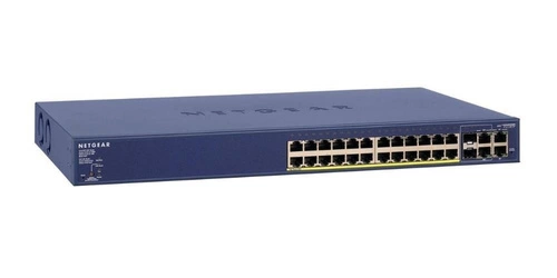 Kapcsoló Netgear FS728TP-100EUS | 128 kB | 12.8 Gb/s | 24x Ethernet Port