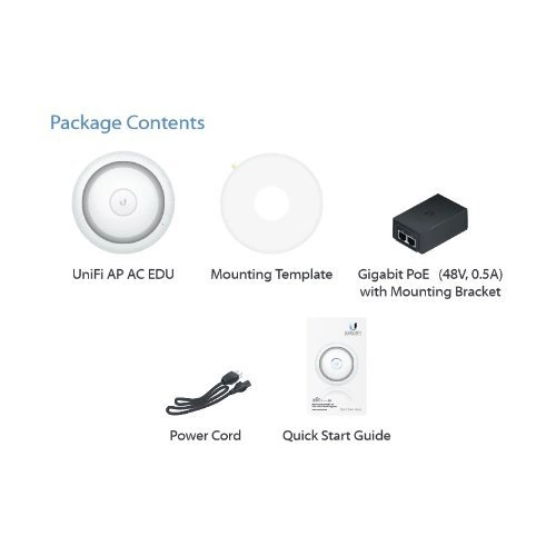 Hozzáférési Pont Ubiquiti UAP-AC-EDU 2,4 GHz | 5 GHz 1750 Mbps 802.3at PoE+ 802.11 a/b/g/n/ac
