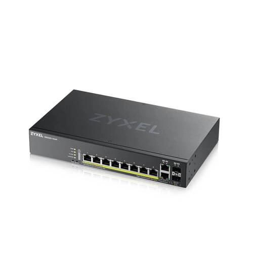 Kapcsoló Zyxel GS2220-10HP-EU0101F 8x 1Gb 2x RJ-45/SFP combo ports 180W PoE+