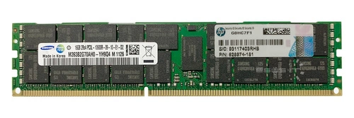 RAM memória 1x 16GB Samsung ECC REGISTERED DDR3 2Rx4 1333MHz PC3-10600 RDIMM | M393B2G70AH0-YH9