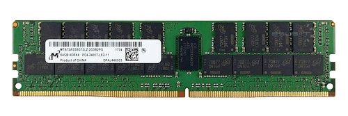 RAM memória 1x 64GB Micron ECC LOAD REDUCED DDR4 4Rx4 2400MHz PC4-19200 LRDIMM | MTA72ASS8G72LZ-2G3