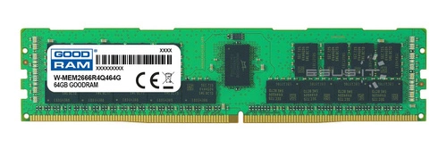 RAM memória 1x 64GB GoodRAM ECC REGISTERED DDR4 4Rx4 2666MHZ PC4-21300 RDIMM | W-MEM2666R4Q464G