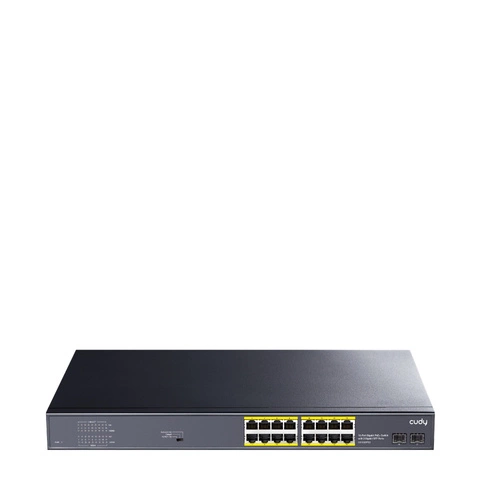 Kapcsoló Cudy 16x 1Gb 2x SFP 200 W PoE+