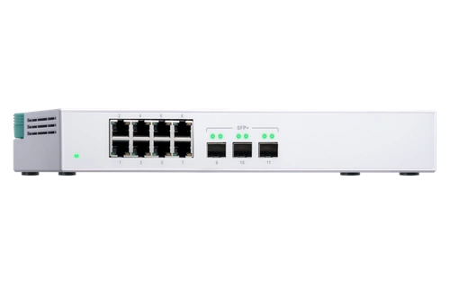 Kapcsoló QNAP QSW-308S 8x RJ-45 10/100/1000 Mbps 3x SFP+