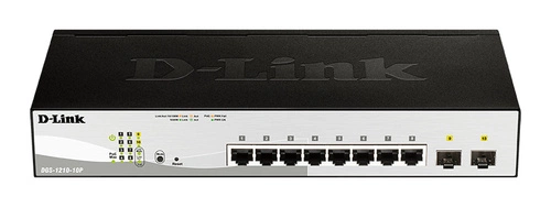 Kapcsoló D-Link DGS-1210-10P 8x 1Gb 2x SFP 65 W PoE+