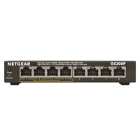 Kapcsoló Netgear GS308P-100PES | 192 kB | 16 Gb/s | 8x Ethernet Port
