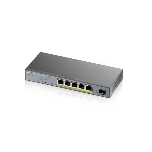 Kapcsoló Zyxel GS1350-6HP-EU0101F 5x 1Gb 1x SFP 60W PoE+ / PoE++