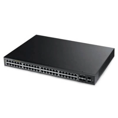 Kapcsoló Zyxel GS2210-48HP-EU0101F 44x RJ-45 10/100/1000 Mbps 4x RJ-45/SFP 2x SFP 375 W PoE+