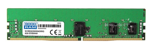 RAM memória 1x 8GB GoodRAM ECC REGISTERED DDR4 2Rx8 2666MHZ PC4-21300 RDIMM | W-MEM2666R4D88G