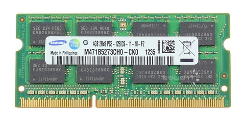 RAM memória 1x 4GB Samsung SO-DIMM DDR3 1600MHz PC3-12800 | M471B5273CH0-CK0