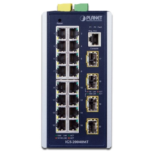Kapcsoló Planet IGS-20040MT 16x 1Gb 4x SFP