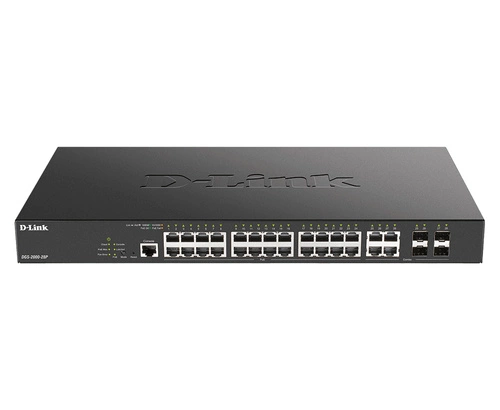 Kapcsoló D-Link DGS-2000-28P 24x 1Gb 4x RJ-45/SFP 193 W PoE+