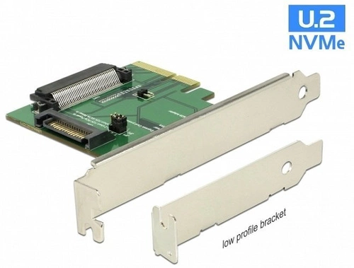Delock Kártya PCI Express x4 - 1 x U.2 NVMe SFF-8639 female | 89672