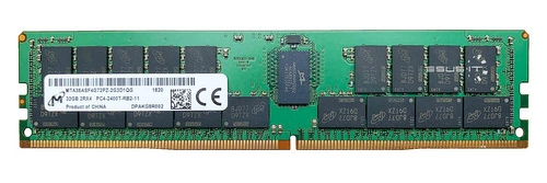 RAM memória 1x 32GB Micron ECC REGISTERED DDR4 2Rx4 2400MHz PC4-19200 RDIMM | MTA36ASF4G72PZ-2G3