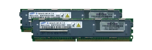RAM memória 2x 2GB HP Proliant & Workstation DDR2 667MHz ECC FULLY BUFFERED DIMM | 397413-B21 