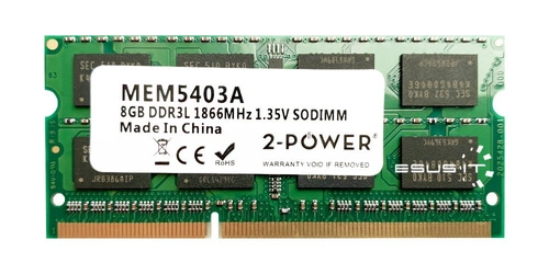 RAM memória 1x 8GB 2-POWER SO-DIMM DDR3 1866MHz PC3-14900 | MEM5403A