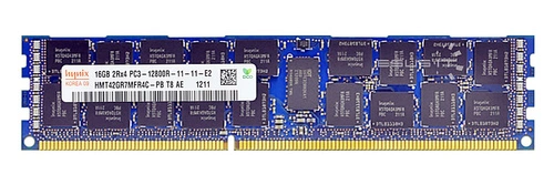 RAM memória 1x 16GB Hynix ECC REGISTERED DDR3 2Rx4 1600MHz PC3-12800 RDIMM | HMT42GR7MFR4C-PB