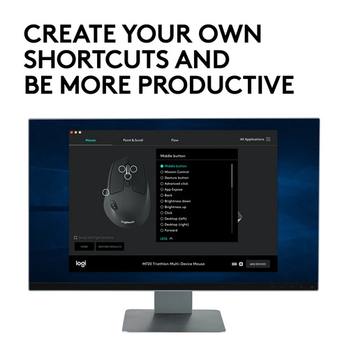 Vezeték nélküli egér Logitech M720 910-004791