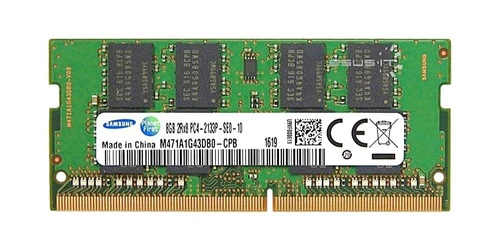 RAM memória 1x 8GB Samsung SO-DIMM DDR4 2133MHz PC4-17000 | M471A1G43DB0-CPB