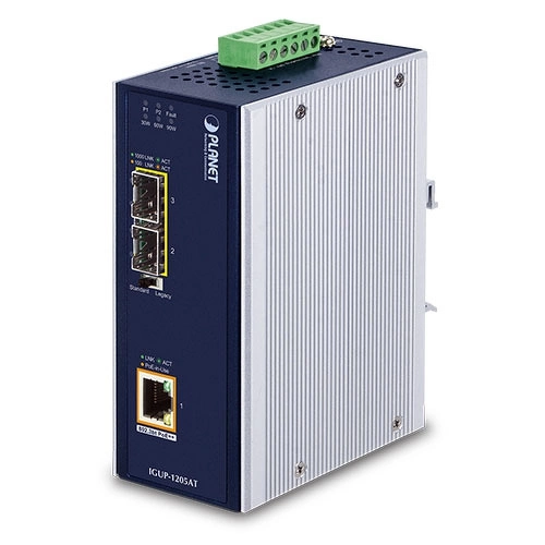 Média átalakító Planet IGUP-1205AT 2x SFP  1x RJ-45