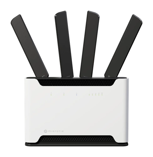 Routerek Mikrotik S53UG+M-5HaxD2HaxD-TC&RG502Q-EA 4x RJ-45 10/100/1000 Mb/s  1x RJ-45 10/100/1000/2500 Mb/s 1774 Mbps
