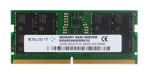 RAM memória 1x 32 GB ESUS IT SO-DIMM DDR5 4800MHz PC5-38400 | ESUD54800SD8/32G