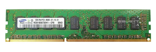 RAM memória 1x 2GB Samsung ECC UNBUFFERED DDR3 2Rx8 1066MHz PC3-8500 UDIMM | M391B5673EH1-CF8