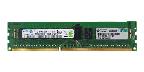 RAM memória 1x 4GB Samsung ECC REGISTERED DDR3 1Rx4 1600MHz PC3-12800 RDIMM | M393B5270DH0-CK0