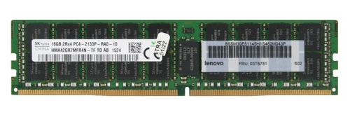 RAM memória 1x 16GB Hynix ECC REGISTERED DDR4  2133MHz PC4-17000 RDIMM | HMA42GR7MFR4N-TF