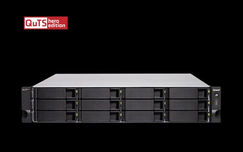 NAS-kiszolgáló QNAP TS-h1277XU-RP-3700X-128G 12x SSD | HDD SATA 128GB  RAM