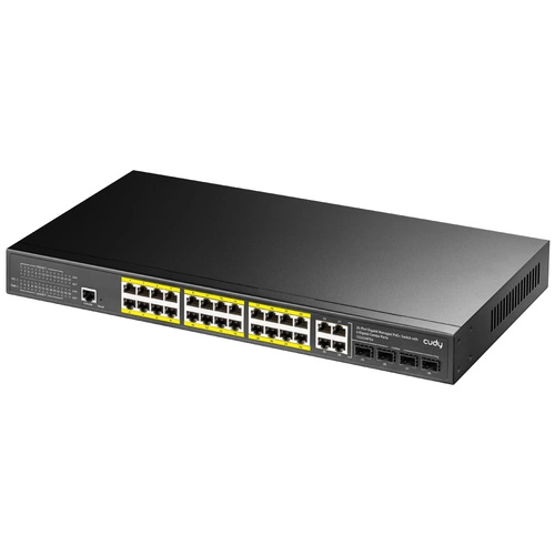 Kapcsoló Cudy GS2028PS4-300W 24x 1Gb 4x SFP+ 300 W PoE+