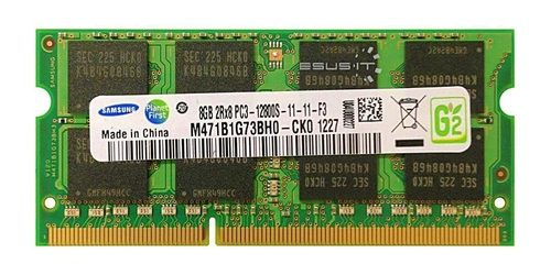RAM memória 1x 8GB Samsung SO-DIMM DDR3 1600MHz PC3-12800 | M471B1G73BH0-CK0
