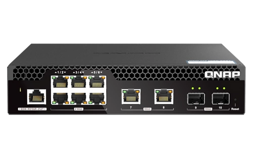 Kapcsoló QNAP QSW-M2106R-2S2T 6x 2.5Gb | 2x 10Gb 2x SFP+