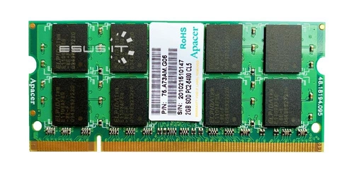 RAM memória 1x 2GB Apacer SO-DIMM DDR2 800MHz PC2-6400 | 75.A73AM.G06