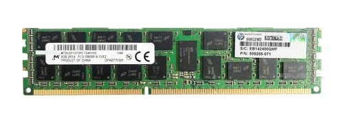 RAM memória 1x 8GB Micron ECC REGISTERED DDR3  1333MHz PC3-10600 RDIMM |  MT36JSZF1G72PZ-1G4
